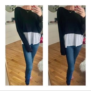 Off the shoulder button shirt 🖤